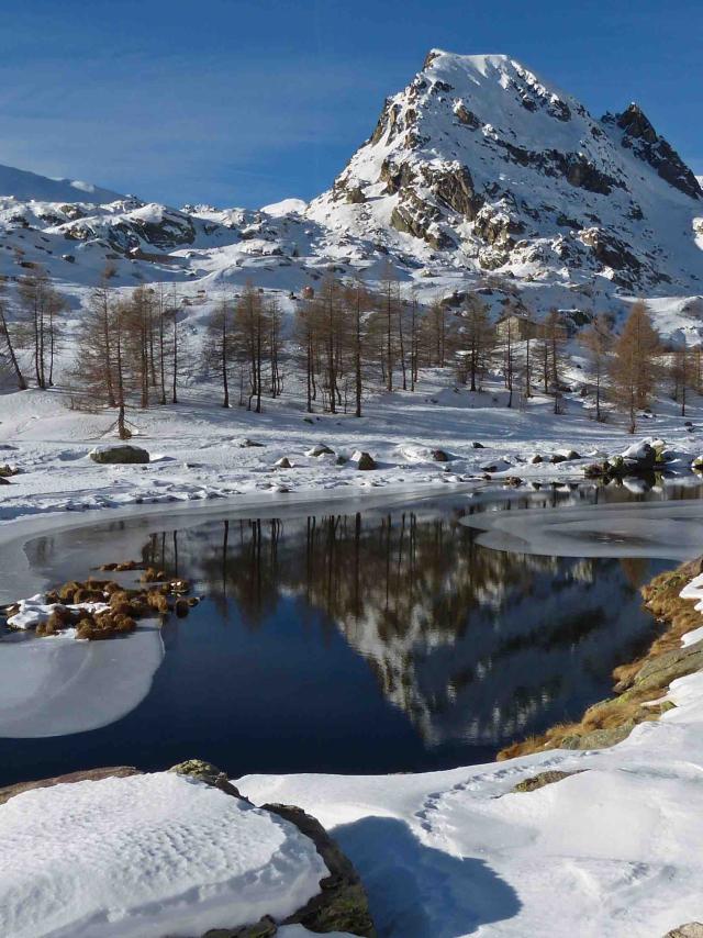 Il Lac Long Inférieur aux Merveilles in inverno